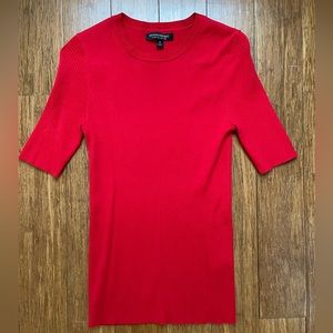 Banana Republic Red Ribbed Sweater